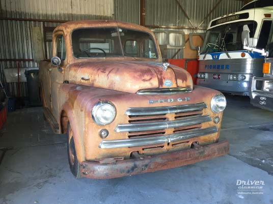 1950 Dodge Pilot House Pick Up Truck, Mt Waverley VIC, November 2016 1950 Dodge Pilot House Pick Up Truck. Looks like tow mater from cars