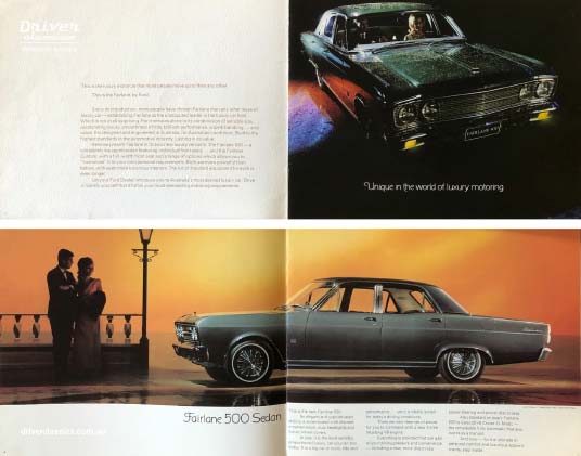 1968 Ford Fairlane 500 brochure pages 1968 Ford Fairlane 500 brochure, Australian Fairlane 500